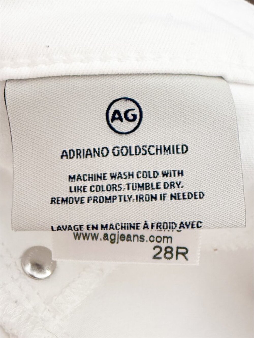 AG Adriano Goldschmied Prima Crop White Ankle & Cropped Jeans “cigarette leg” 28 - Picture 10 of 16